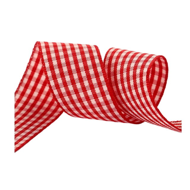 Cateissary Cinta a cuadros elegante, esencial para proyectos hechos a mano de bricolaje, materiales hechos a mano fáciles de hacer, a la moda Artesanía rojo