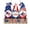 Multiple I, variant on Guodhu Happy 4th of July Wooden Star Hanging Sign, Patriotic USA Flag Door Decor with Vintage Script, Independence Day Decoration for Front Door Wall Porch, Lightweight with Hanging String(Multiple)