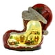 thumbnail image 2 of Caja de música navideña con tren giratorio, escultura de resina, coleccionable, eléctrica, única, para niños y adultos, adorno de con luces., 2 of 10
