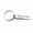 Type 1, variant on Everyday Memento Keychain, Stainless Steel Engraved Drive Safe Plate With Round Loop, Daily Carry Accessory For