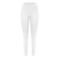 thumbnail image 7 of Pxkloy Womens Crossover Leggings High Waisted Soft Athletic Yoga Pants V Cross Waist Tummy Control Gym Workout Running Pants Deal Of The Day Clearance White,M, 7 of 7
