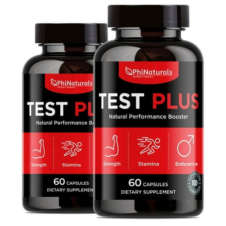 Testosterone Booster (Pack of 2)– Muscle Growth – Libido Booster for Men Strength Sex Drive Endurance – Male Enhancement Pills – Male Supplement – Testosterone Supplement Pills for Men by Phi Naturals