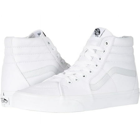 

Vans Unisex Classic Sk8-Hi Canvas Shoes - True White - 9 Women/7.5 Men