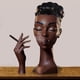 thumbnail image 1 of Clearance! Black Women Head Incense Burner Black Men Head Incense Holder Face Head Room Decoration Cool Items For Room Home Decor, 1 of 4
