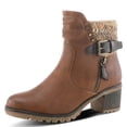 thumbnail image 2 of Spring Step Relife Style Rene Knee High Ankle Boots for Women | Shoes for Women with Zipper Closure, Sweater Knit Cuff and Faux Fur Insole, 2 of 9