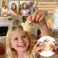 thumbnail image 4 of Relaxation Relief Items Squeeze, Student Easter Toy, Plush Toy, Sensory Play, Pom Poms, Chick Figure, Wool, 2*3in, Off-White, 1 Pc, 4 of 7