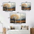 thumbnail image 4 of Designart Large Tree Gold framed wall art, Orange Tree Autumn Collage Acrylic I , Trees framed wall art decor, Orange Traditional Gold framed wall art, 40x30 inches Gold Frame, 4 of 5