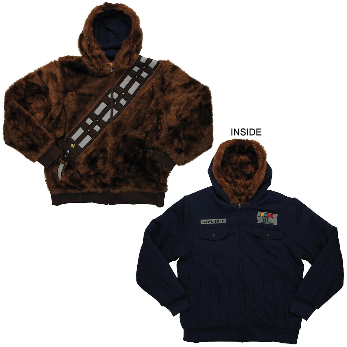 chewbacca reversible hoodie
