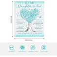 thumbnail image 3 of Daughter in Law Blanket, Daughter in Law Gifts From Mother in Law, Wedding Gifts For Daughter in Law, Women Throw Blanket Gifts For Christmas Birthday, To My Best Daughter in Law Blankets 50x60, 3 of 6