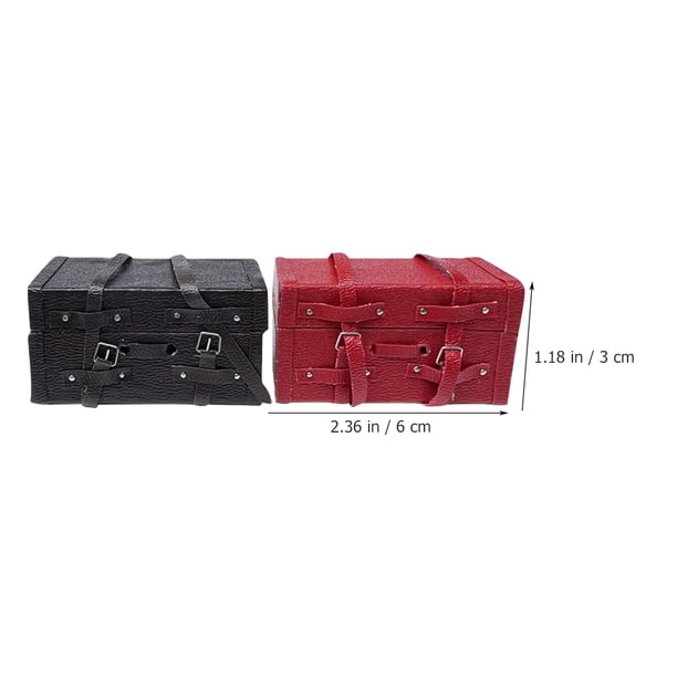 MAISON DE POUPÉE Mini valise Miniature poupée valise de voyage Mini maison EUR 7,55 - FR