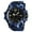 Blue camouflage, variant on SKMEI Men's Military Watch, Waterproof Watches for Men with Stopwatch Alarm LED Back Light Sports Watch, Black