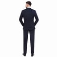 thumbnail image 3 of P&L Men's Slim Fit Suit 2 Piece Business Wedding Prom Tux Blazer & Pants, 3 of 5