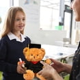 thumbnail image 2 of Red Comfort Plush Bear Toy With Graduation Cap And Gown For Kids Stuffed Animal 13.78 Inches Long Soft Material Educational Keepsake Gift, 2 of 7