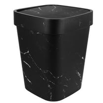 Masteelf Bathroom Trash Can Lid Garbage Can Waste Basket Square Garbage Can Plastic Trash Bin Laundry Hamper For Kitchen Bedroom Office Living Room