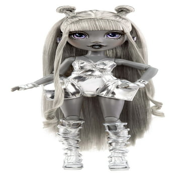 Rainbow High Shadow High Series 1 Luna Madison- Grayscale Fashion Doll. 2 Metallic Grey Designer Outfits to Mix & Match with Accessories, Great Gift for Kids 6-12 Years Old and Collectors