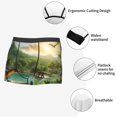 thumbnail image 2 of JUNZAN Lake Forest Dinosaur Mens Underwear Boxer Briefs for Men’s - Small, 2 of 5