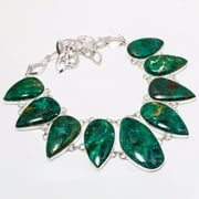 Sanora Chrysocolla Gemstone Handmade Fashion Ethnic Necklace Jewelry 18" SA 6588