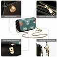 thumbnail image 5 of Leather Clamshell Crossbody Bag 10.4x5.5x3.7Inch Women's Crossbody Handbags Shoulder Purse Bank Card Bag Cash Bag Key Bag Multicolour Dog, 5 of 7