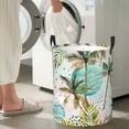 thumbnail image 4 of Goofa Watercolor Palm Tree Printed Circular Hamper,Laundry Basket with Handles,Storage Baskets Foldable,Large Capacity Laundry Hamper-Medium, 4 of 8