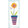 thumbnail image 3 of Averinos, Melissa 12x24 Black Modern Framed Museum Art Print Titled - Collage Flower I Border, 3 of 5