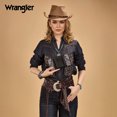 thumbnail image 7 of Wrangler Western Wallet for Women RFID Paisley Wristlet Purse with zipper, Black, 7 of 7