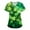 Army Green, variant on Women's Loose Fit V-Neck Short Sleeve Uniform with Pocket, St. Patrick's Day Print, Casual Nursing Top for Women,Mint Green S