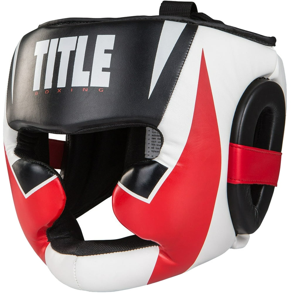 Title Boxing Command FullFace Training Headgear Large Black/White