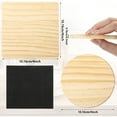 thumbnail image 4 of 30/60 Pcs Wood Coasters For Crafts, DIY Blank Coasters, Square/Round Non-Slip Carved Coasters, For Coffee, Home, Kitchen, Home Decoration, 4 of 10