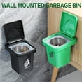 thumbnail image 3 of Mini Steel Cigarette Ashtray with Lid, Trash Can Design,Space Saving Ashtray Wall Mount Home Decors Bucket For Home Office, Bathroom Living Room Use Decorative Wall Ashes Tray, 3 of 6