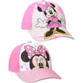 thumbnail image 4 of Disney Toddler Girls' Baseball Hats - 2 Pack Adjustable Minnie Mouse Fitted Ball Caps for Girls, 4 of 6