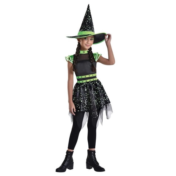 Amscan - Glow in the Dark Midnight Mischief Witch Costume - X-Large (14-16)