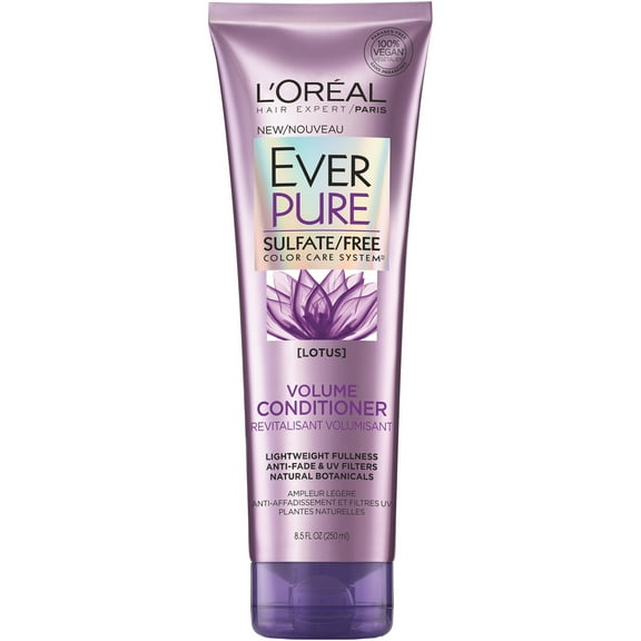 L'Oreal Paris EverPure Volume Sulfate Free Conditioner, Squeeze, 8.5 fl oz