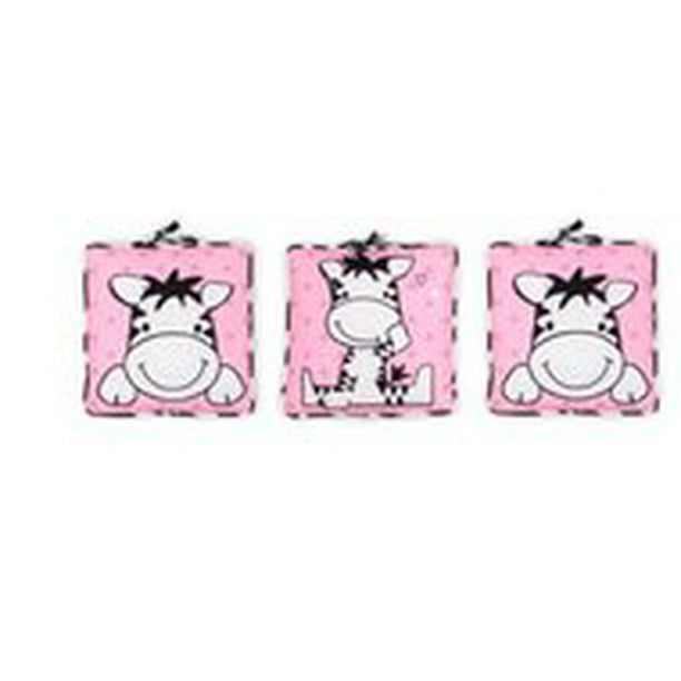 Baby Boom 3Piece Wall Art, I Luv Zebra