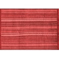 thumbnail image 1 of Ahgly Company Machine Washable Indoor Rectangle Abstract Red Modern Area Rugs, 5' x 8', 1 of 4