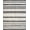 Black And Cream, Pattern 3, variant on ODIKA Striped Modern Farmhouse With Bold Pinstripe And Banded Border Pet Friendly & Kids Safe Play for Playroom, Bedroom, Reading Nook