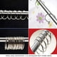 thumbnail image 5 of Anillas de metal para encuadernación de hojas sueltas grandes y abiertos de 2,5 pulgadas, 100 unidades, fáciles de abrir y cerrar, anillos circulares de cortina de ducha plateados para cortinas,, 5 of 5