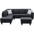 thumbnail image 2 of Monica 3 Piece Left Facing Sectional Sofa Set With Ottoman, 2 of 5