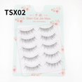 thumbnail image 1 of 3/5 pares de pestañas postizas pequeño diablo hada manga pestañas cruzadas extensión de pestañas cruzadas pestañas de visón natural maquillaje diario hola suerte  unisex, 1 of 2