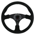 thumbnail image 1 of Steering Wheel Modification, Aluminum Frame Anti Fading Better Grip Racing Steering Wheel  For Automobile, 1 of 8