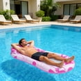 thumbnail image 6 of Tdxkok Inflatable Floating Raft Bed,Foldable Mesh Water Hammock for Adults,Portable Pool Lounge Float for Swimming Pool,Beach,Lake and Summer Water Relaxation, 6 of 6