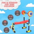 thumbnail image 3 of Redmon Kids Adjustable Weight Bench Press Set with Barbell & Foam Weights for Ages 3-6, 3 of 9