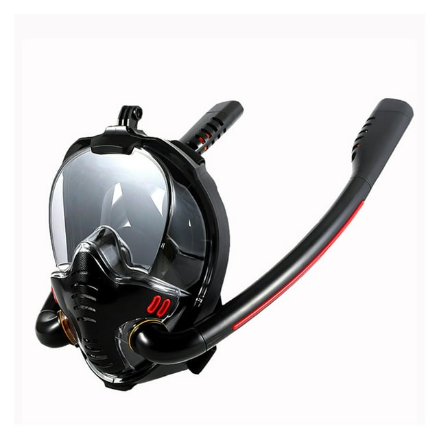 Masque de Snorkeling Adulte sous-Marin Anti-Buée Masque Intégral de Plongée Lunettes de Plongée Tuba Natation Équipement de Plongée, Portable et Léger