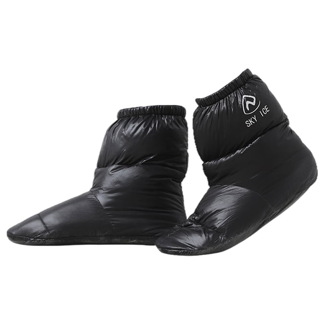 Zapatillas De Plumón De Pato Para Acampar Al Aire Libre Zapatos De Calcetín Botas Más Cálidas Botines Negro M SM SunniMix Pantuflas Blancas De Plumas