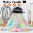 thumbnail image 6 of PMONPA Heated Blanket for Adult, Soft Faux Fur & Sherpa Electric Blanket, Fast-Heating with 10 Heating Levels & 5 Options Auto off, 51"x 61", Rainbow, 6 of 9