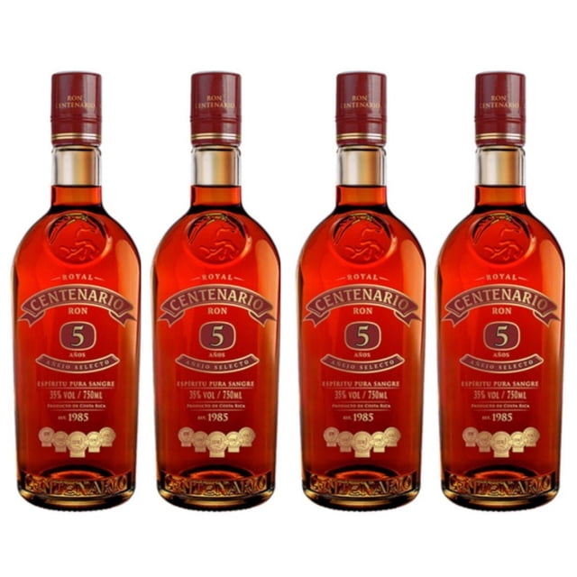 Pack de 4 Ron Royal Centenario 5 años 750 ml Royal 5 años