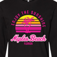 thumbnail image 4 of Inktastic Summer Enjoy the Sunshine Naples Beach Florida in Pink Long Sleeve T-Shirt, 4 of 5