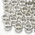 thumbnail image 1 of CCB Plastic Beads Large Hole Beads Donut Platinum 10x4~5mm Hole: 5.5mm, 1 of 2
