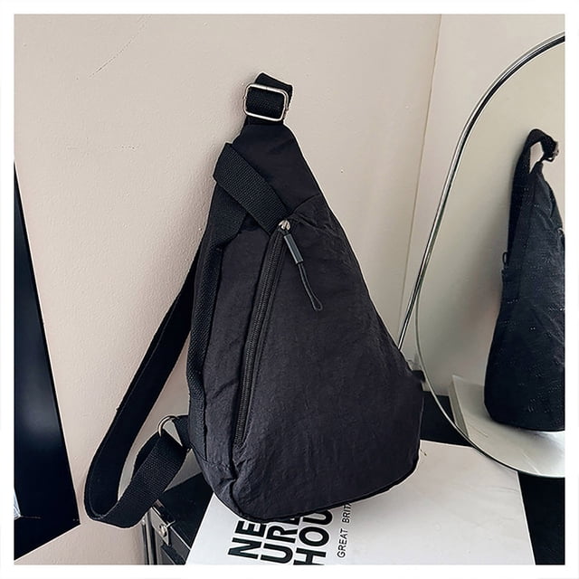 Fiudx Ofertas flash del día solo en línea Bolso bandolera unisex Oxford con correa ajustable, bolso de pecho, bolso de mensajero para hombres y mujeres, bolso de cintura de estilo deportivo informal