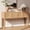 Light Brown, variant on Harper & Bright Designs Rectangular Console Table with 3 Storage Drawers, Modern Wood Hallway Table with Fluted Legs for Living Room, Entryway, Black