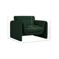 thumbnail image 3 of Meridian Furniture Stylus Green Boucle Fabric Chair, 3 of 18